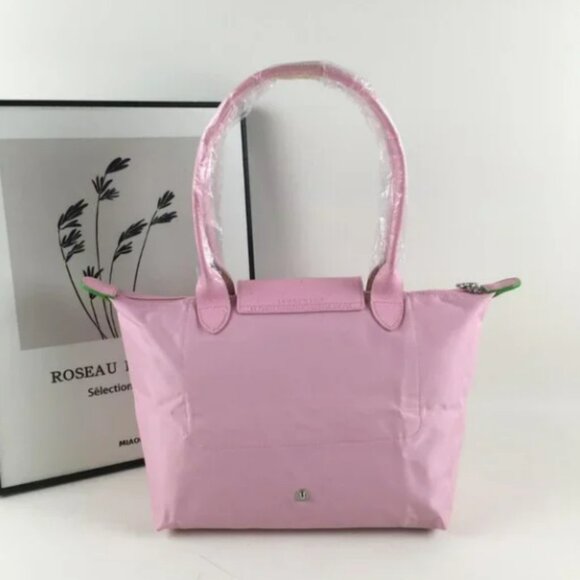 NWT Longchamp Le Pliage Original Large Shoulder Nylon Bag Tote IN Pink - Picture 4 of 8